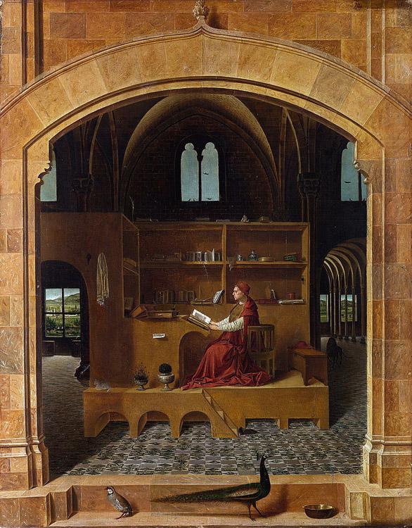 Antonello da Messina St Jerome in His Study (mk08) china oil painting image